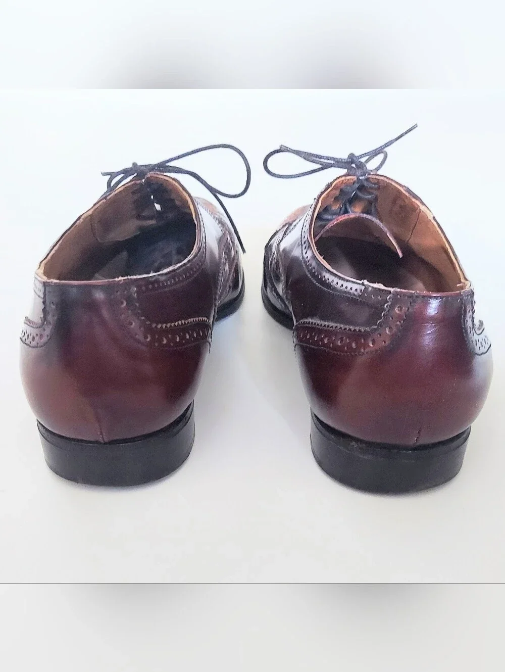 Nico Nerini Italy Dress Shoes Mens 11 D Burgundy Leather Oxfords